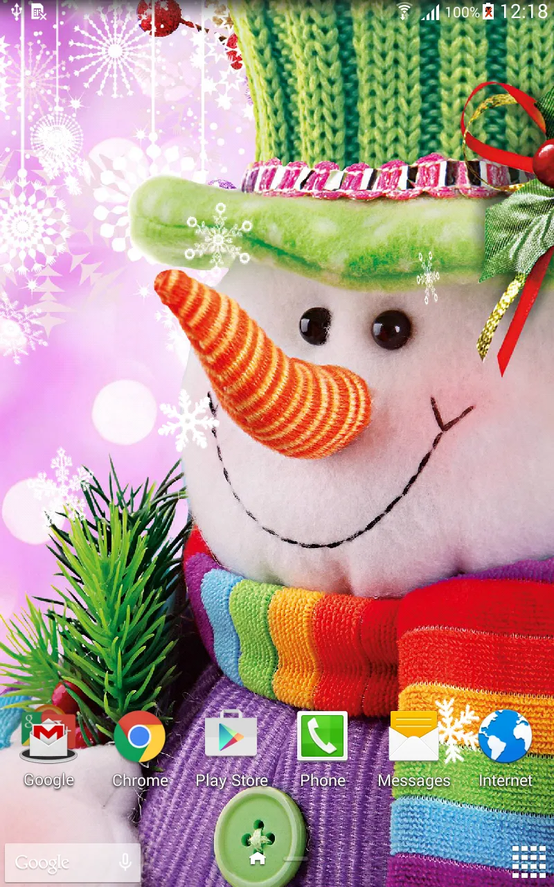 Snowman Live Wallpaper | Indus Appstore | Screenshot