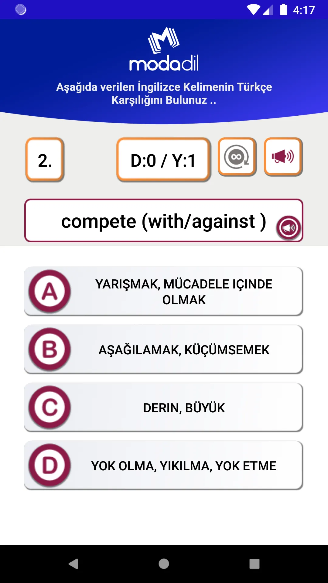 MODADİL YDS Kelime Uygulaması | Indus Appstore | Screenshot