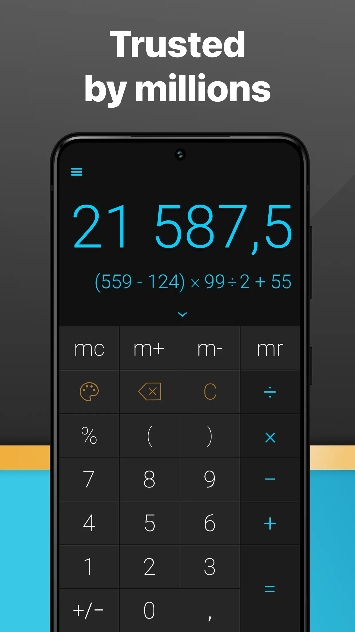CALCU Stylish Basic Calculator | Indus Appstore | Screenshot