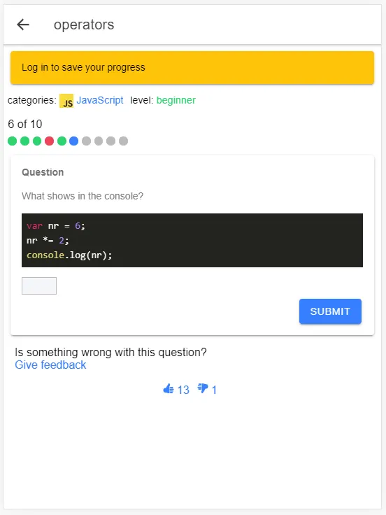 JavaScript Quiz | Indus Appstore | Screenshot