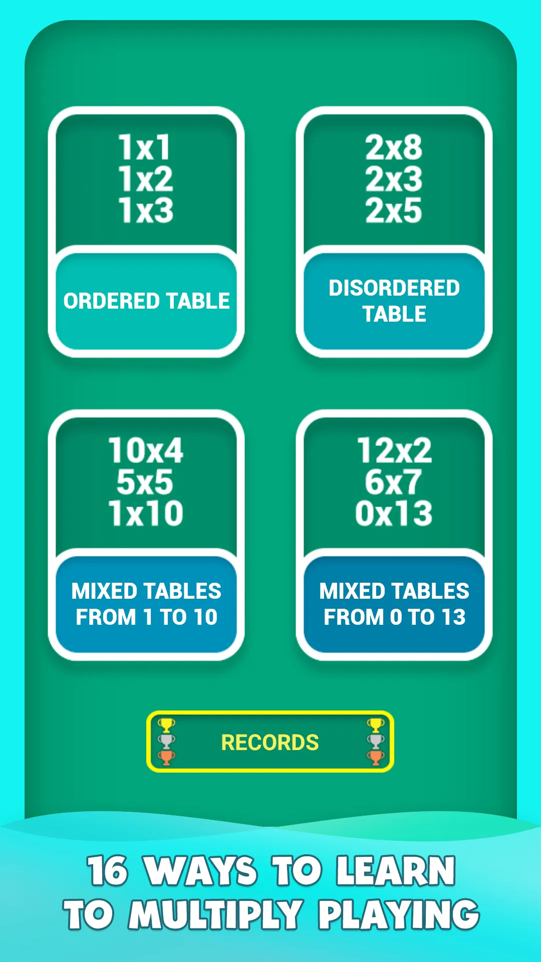 Multiplication tables games | Indus Appstore | Screenshot