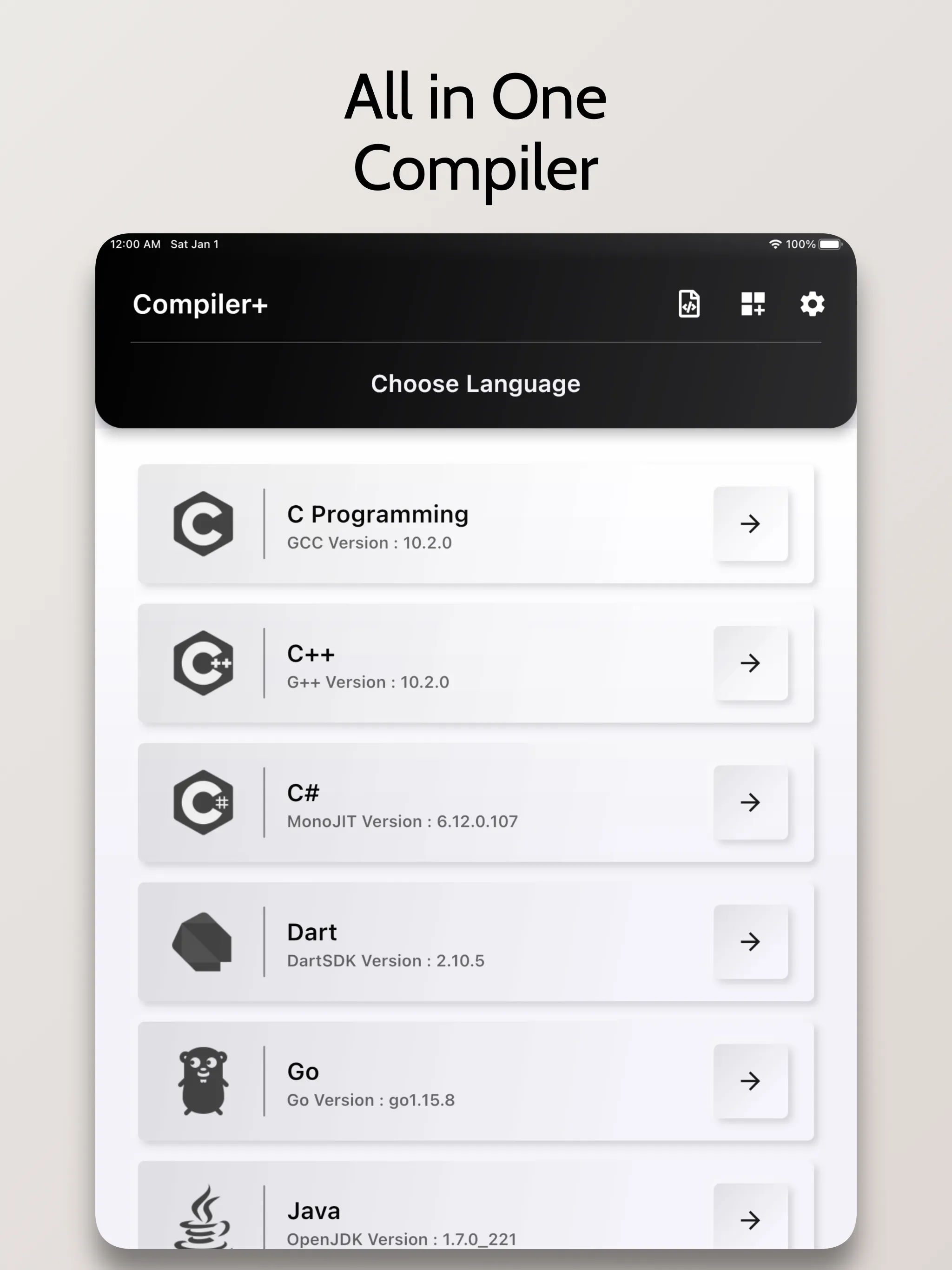 Compile+ - All in 1 Compiler | Indus Appstore | Screenshot