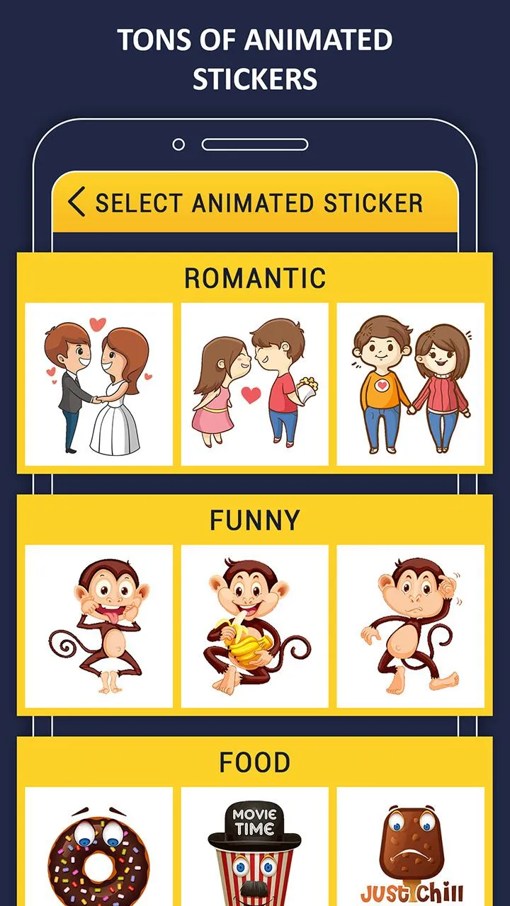 Animated Stickers On Video - A | Indus Appstore | Screenshot