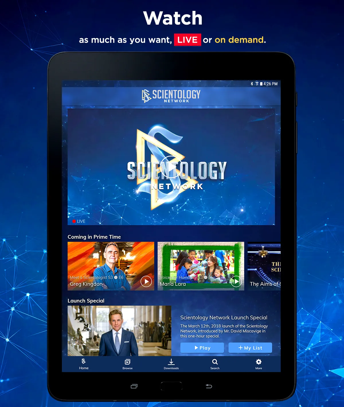 Scientology Network | Indus Appstore | Screenshot