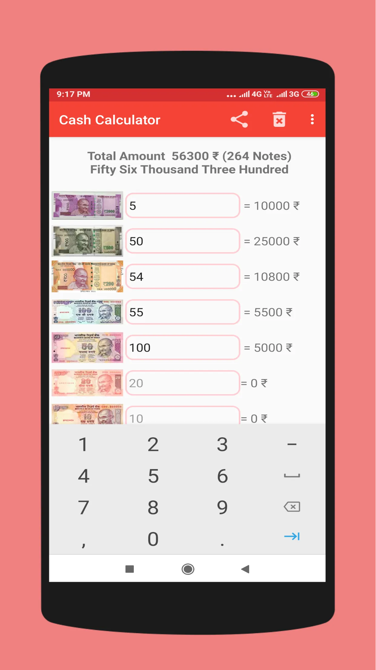 Cash Calculator Pro | Indus Appstore | Screenshot