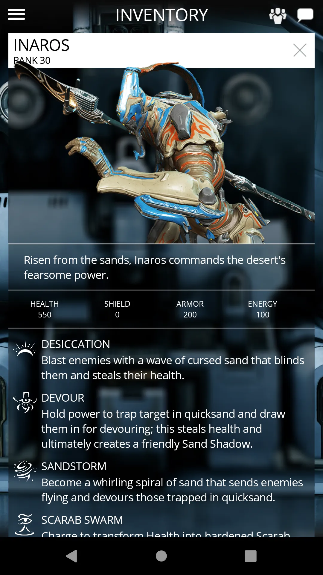 Warframe Companion | Indus Appstore | Screenshot