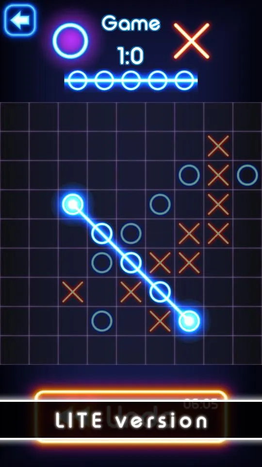 Tic Tac Toe glow - Puzzle Game | Indus Appstore | Screenshot