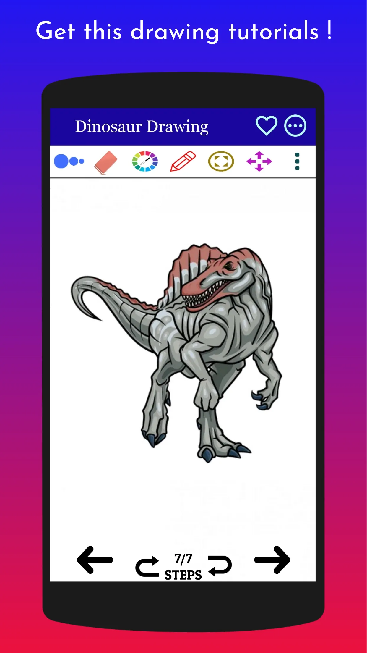 How to Draw Jurassic Dinosaur | Indus Appstore | Screenshot