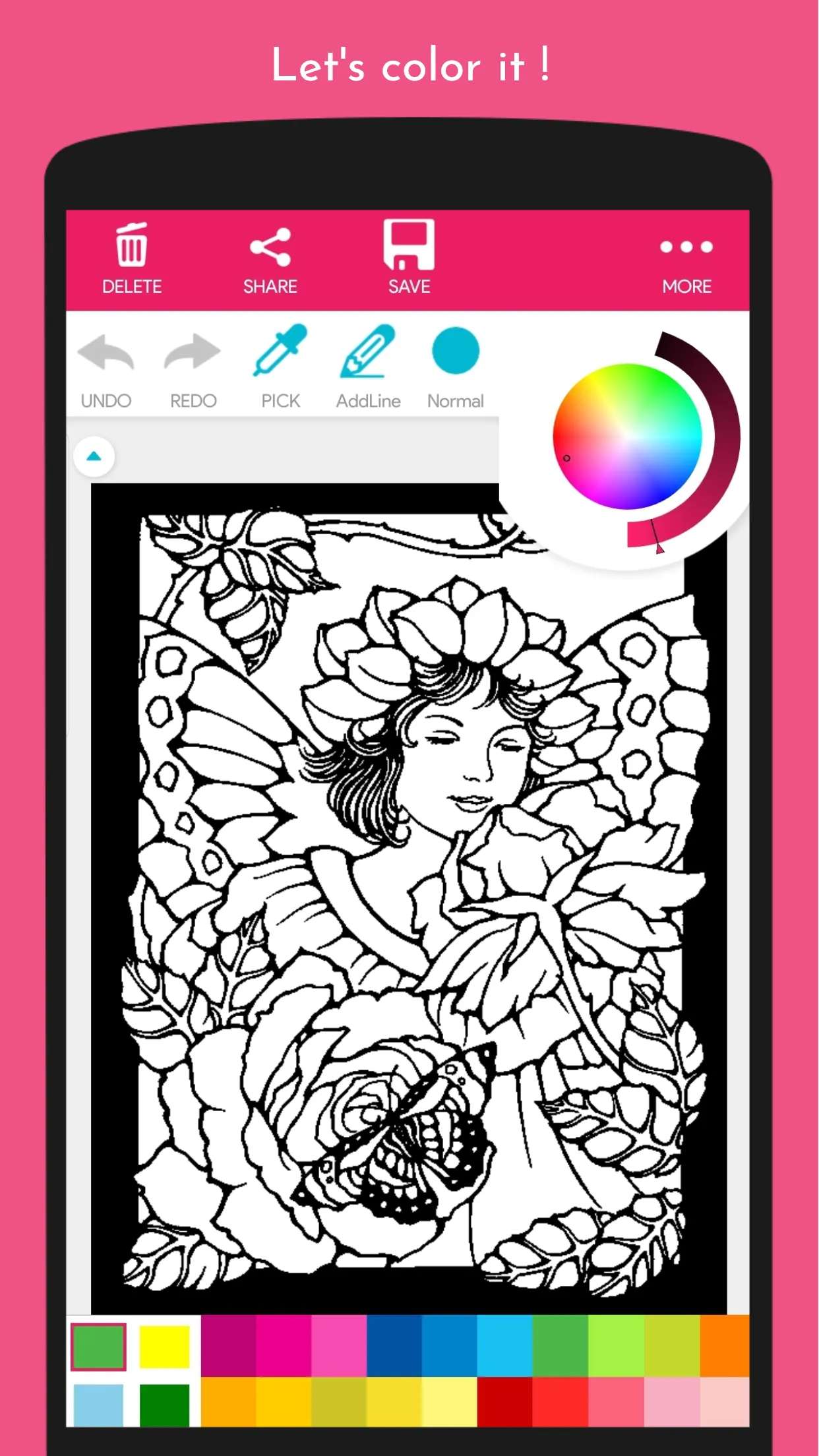 Angel and Fairy Coloring Book | Indus Appstore | Screenshot