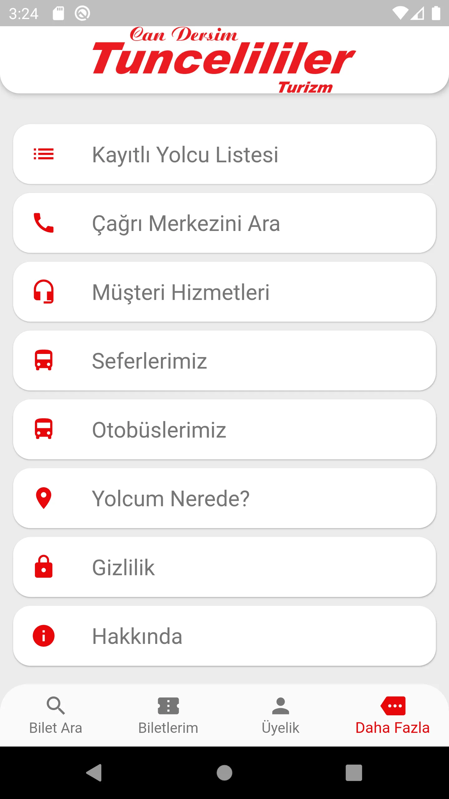 Tuncelililer Turizm | Indus Appstore | Screenshot