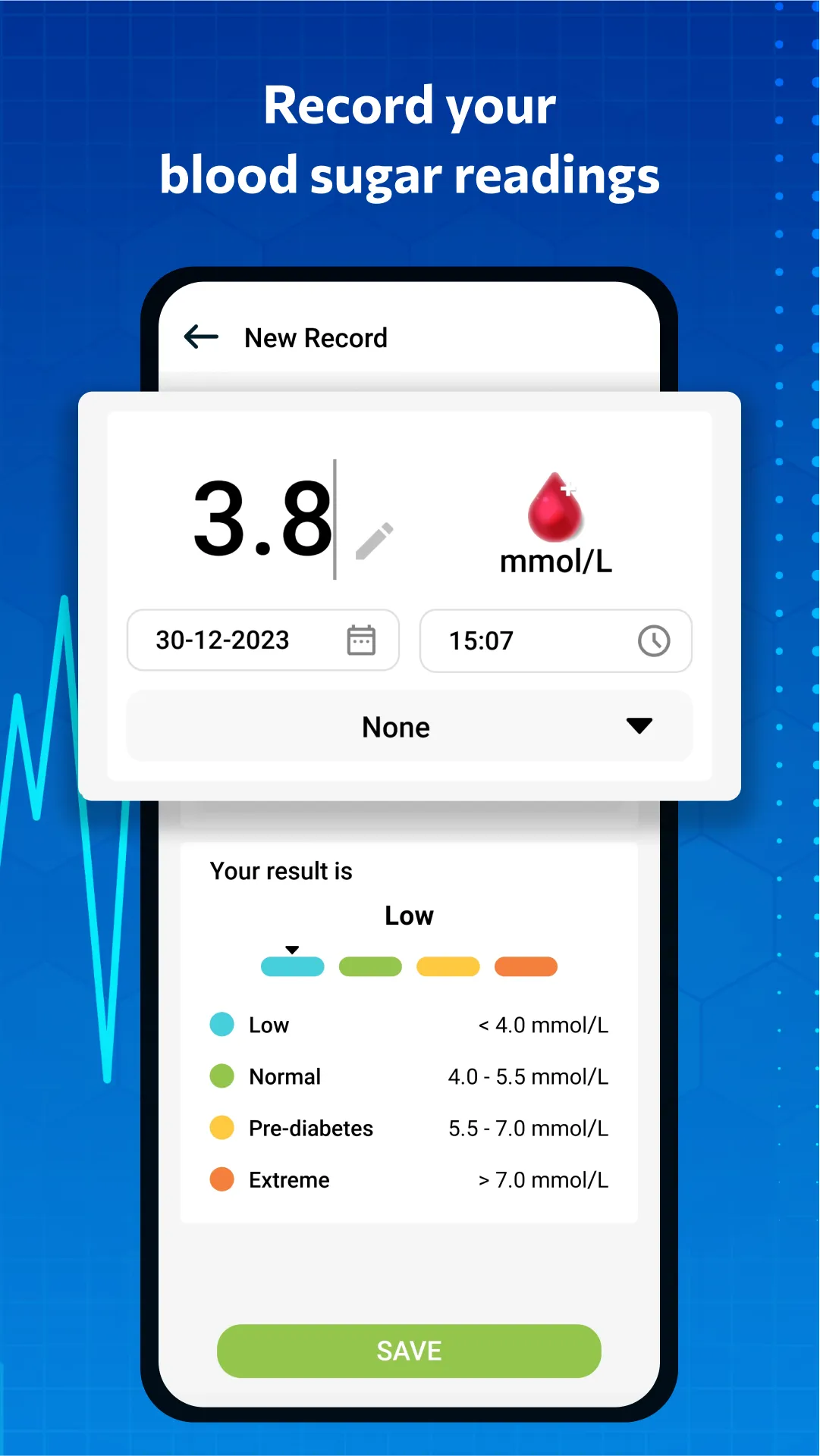 Blood pressure - Blood Sugar | Indus Appstore | Screenshot