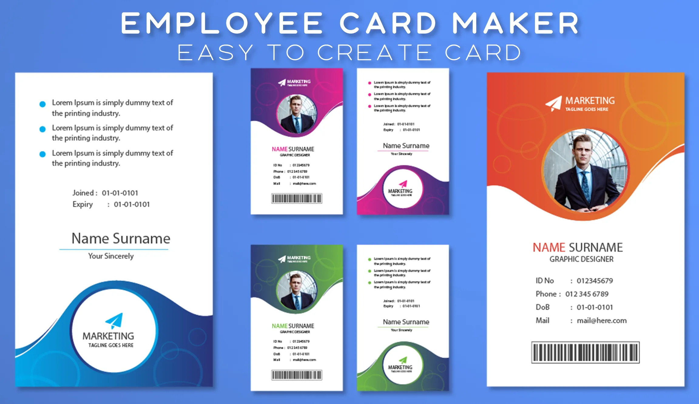 Employee Card Maker | Indus Appstore | Screenshot