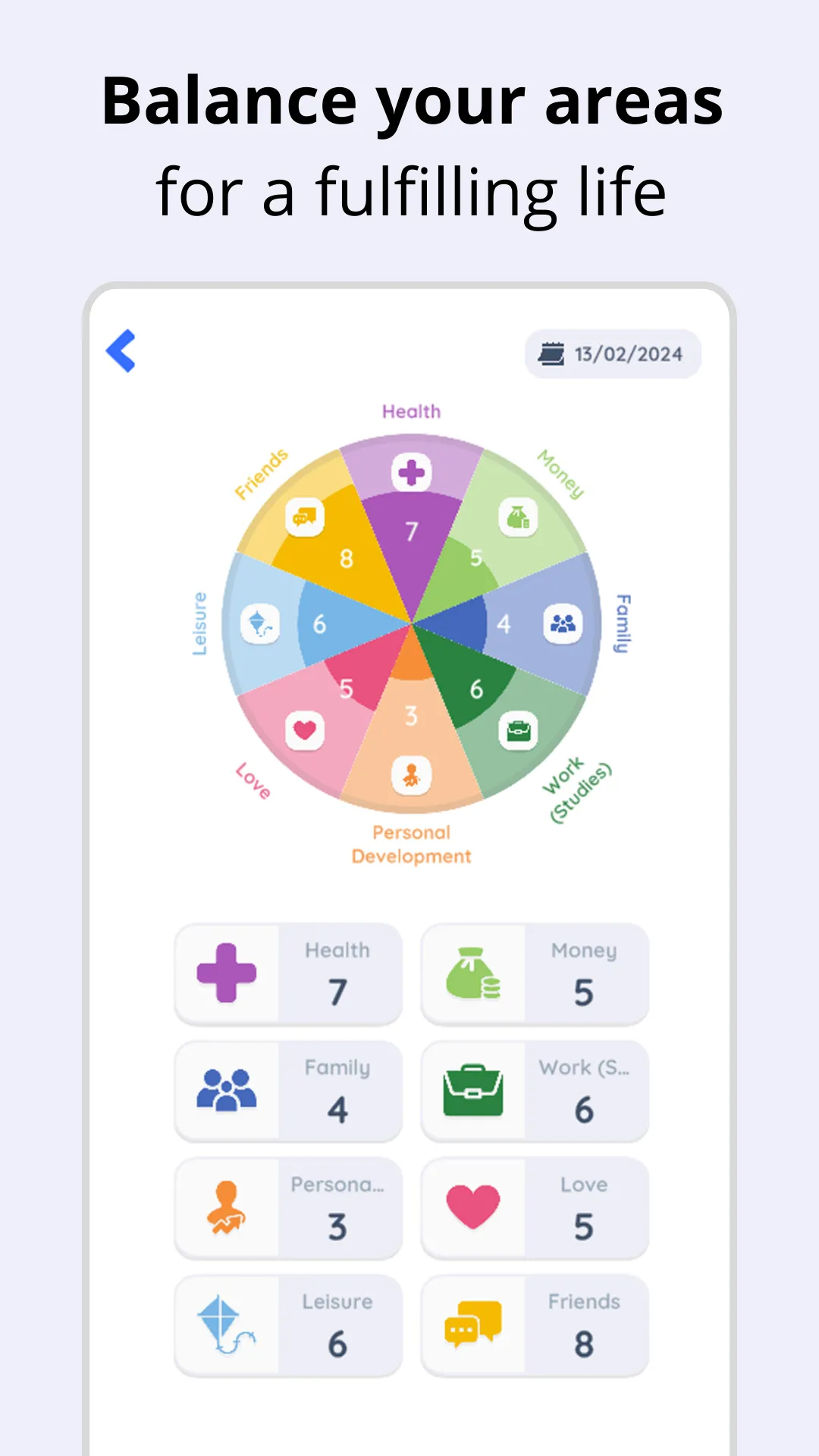 Life Wheel: Goals, Well-being | Indus Appstore | Screenshot