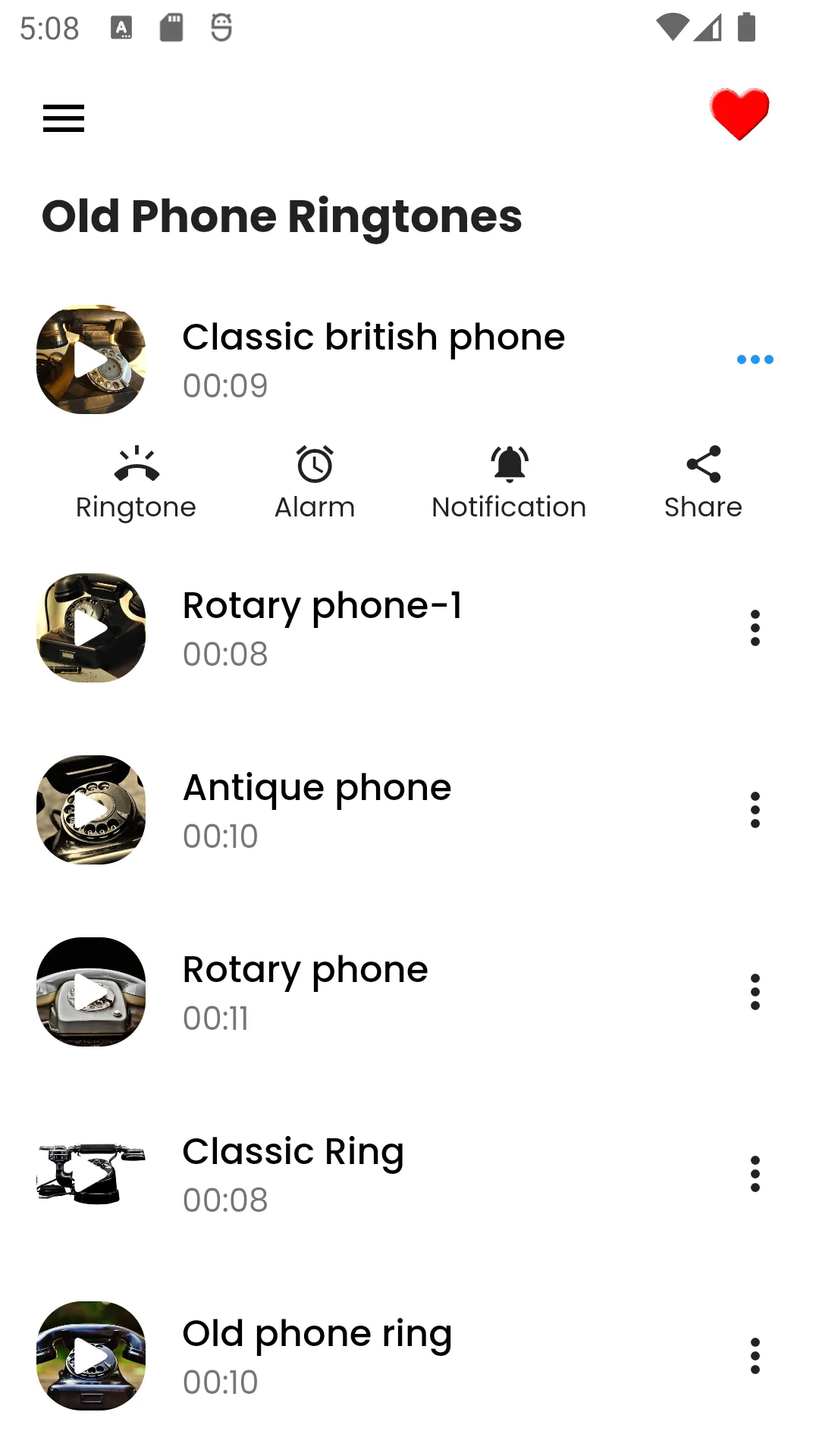 Old Phone Ringtones | Indus Appstore | Screenshot