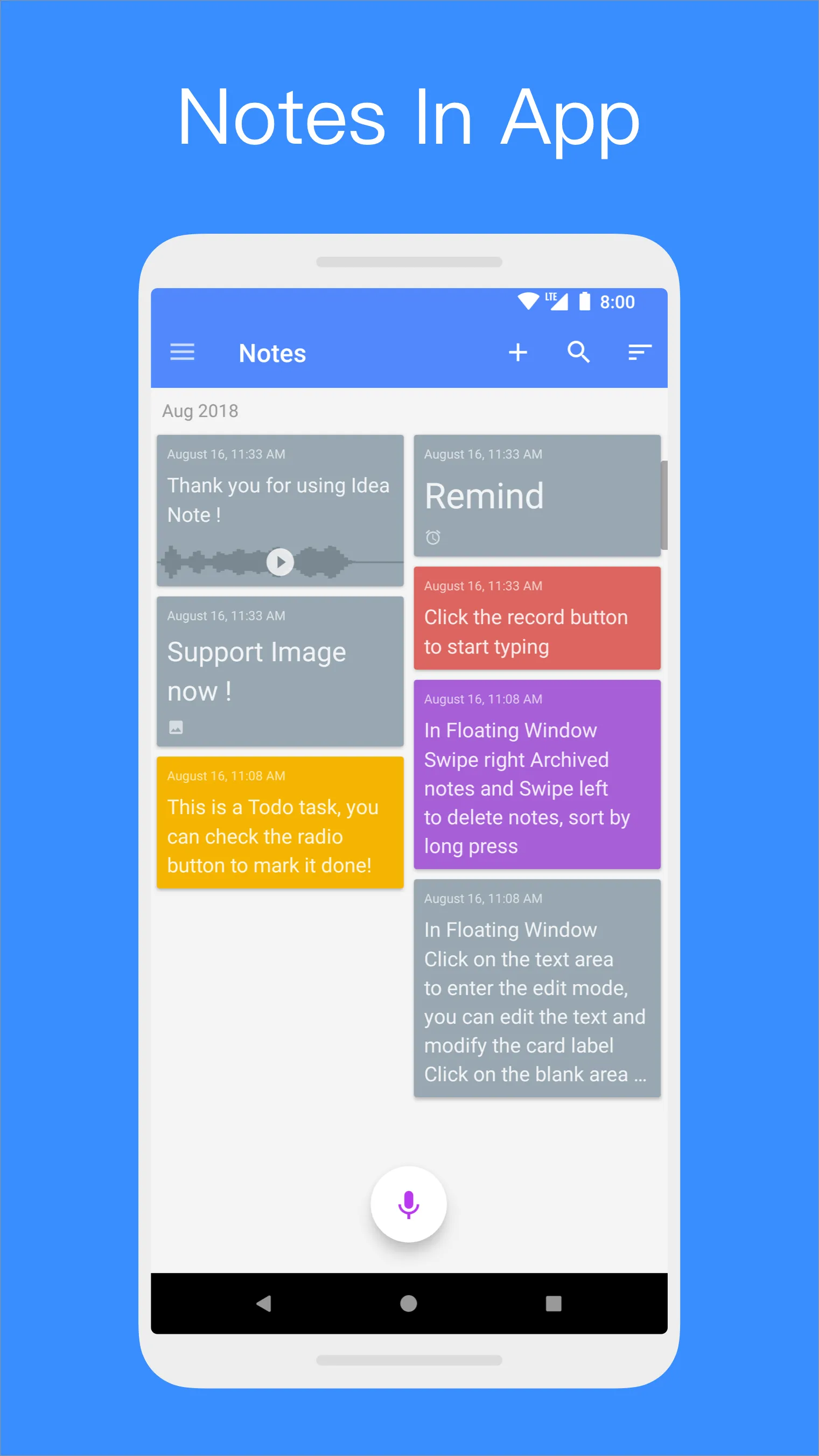 Idea Note-Floating Voice Note | Indus Appstore | Screenshot