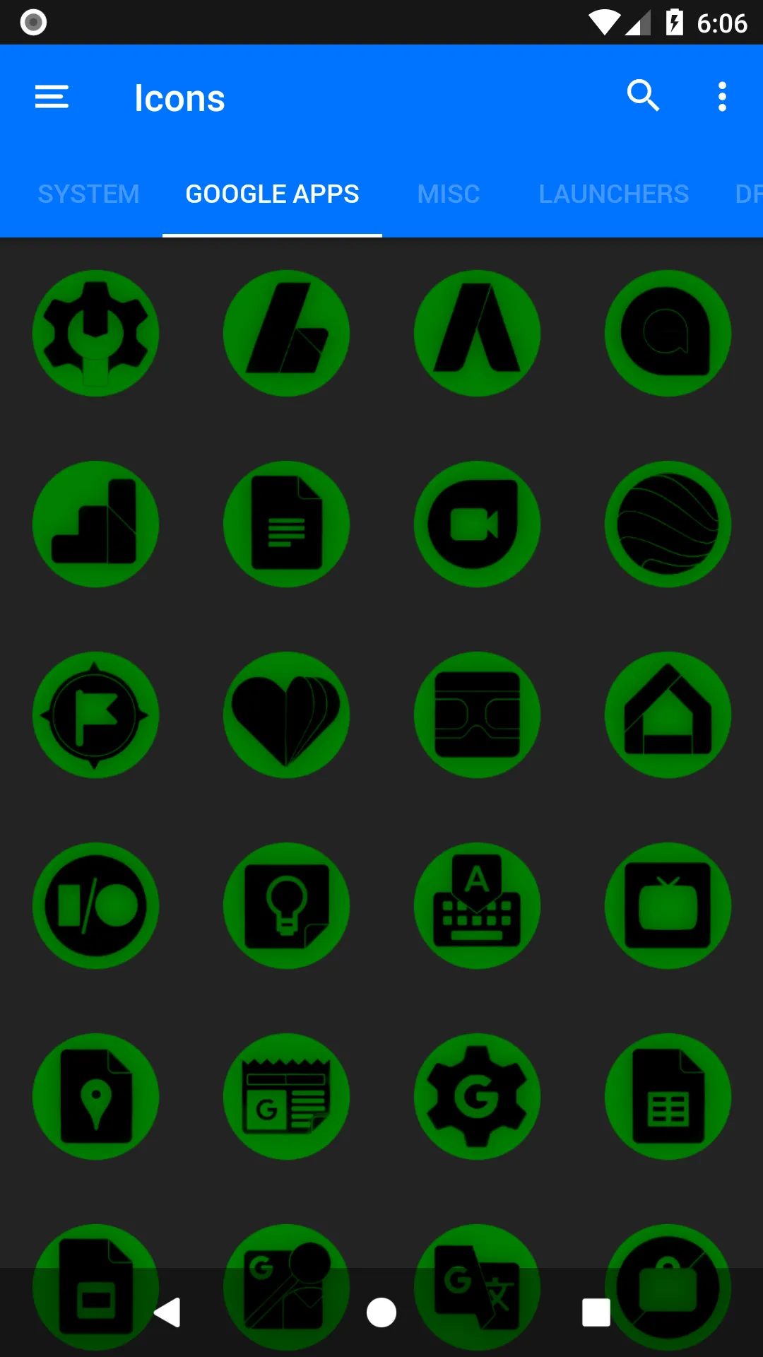 Oreo Green Icon Pack P2 | Indus Appstore | Screenshot