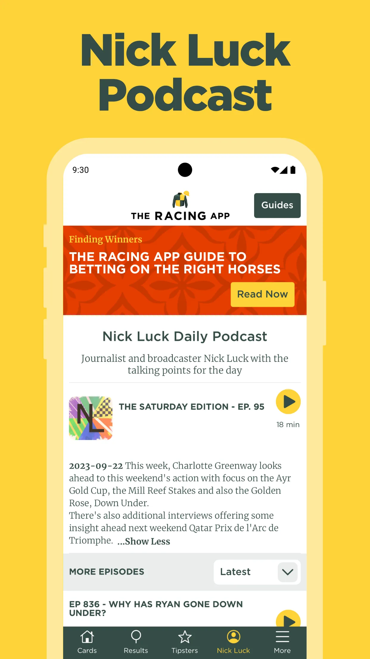 The Racing App | Indus Appstore | Screenshot