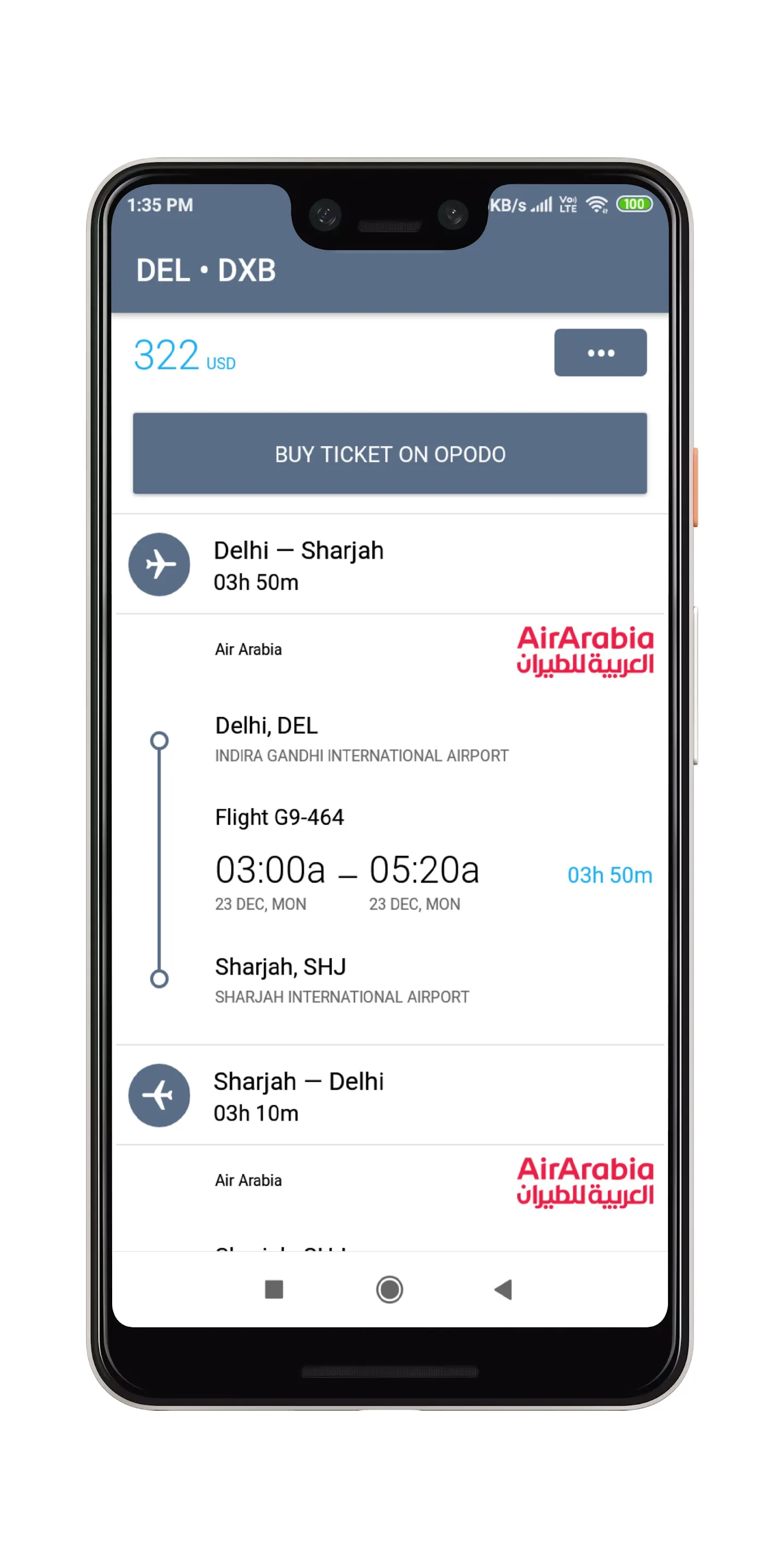 Cheap flight, airline tickets | Indus Appstore | Screenshot