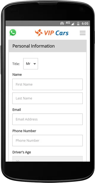 VIPCars.com – Car Rental | Indus Appstore | Screenshot