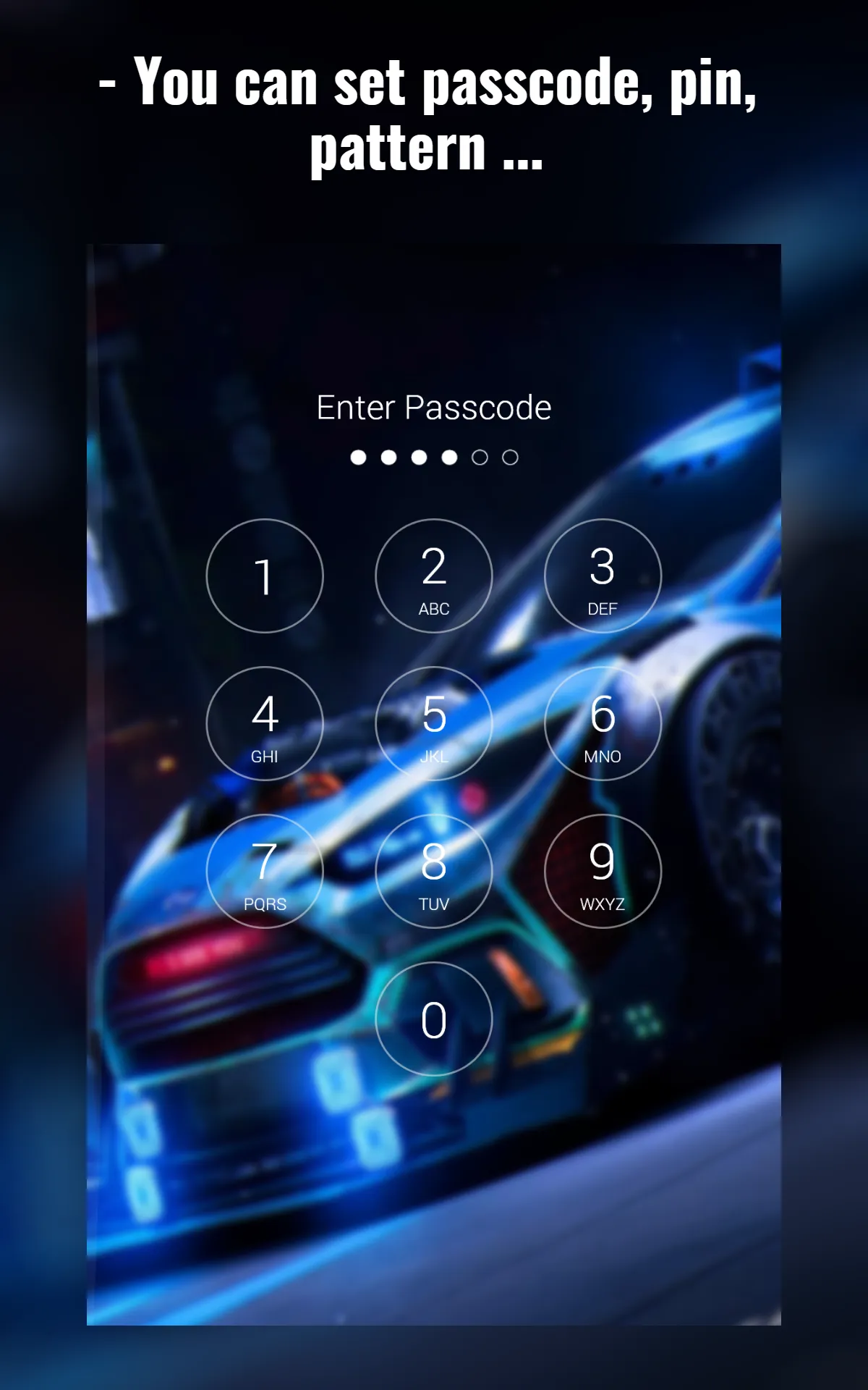 Street Racing Lock Screen | Indus Appstore | Screenshot