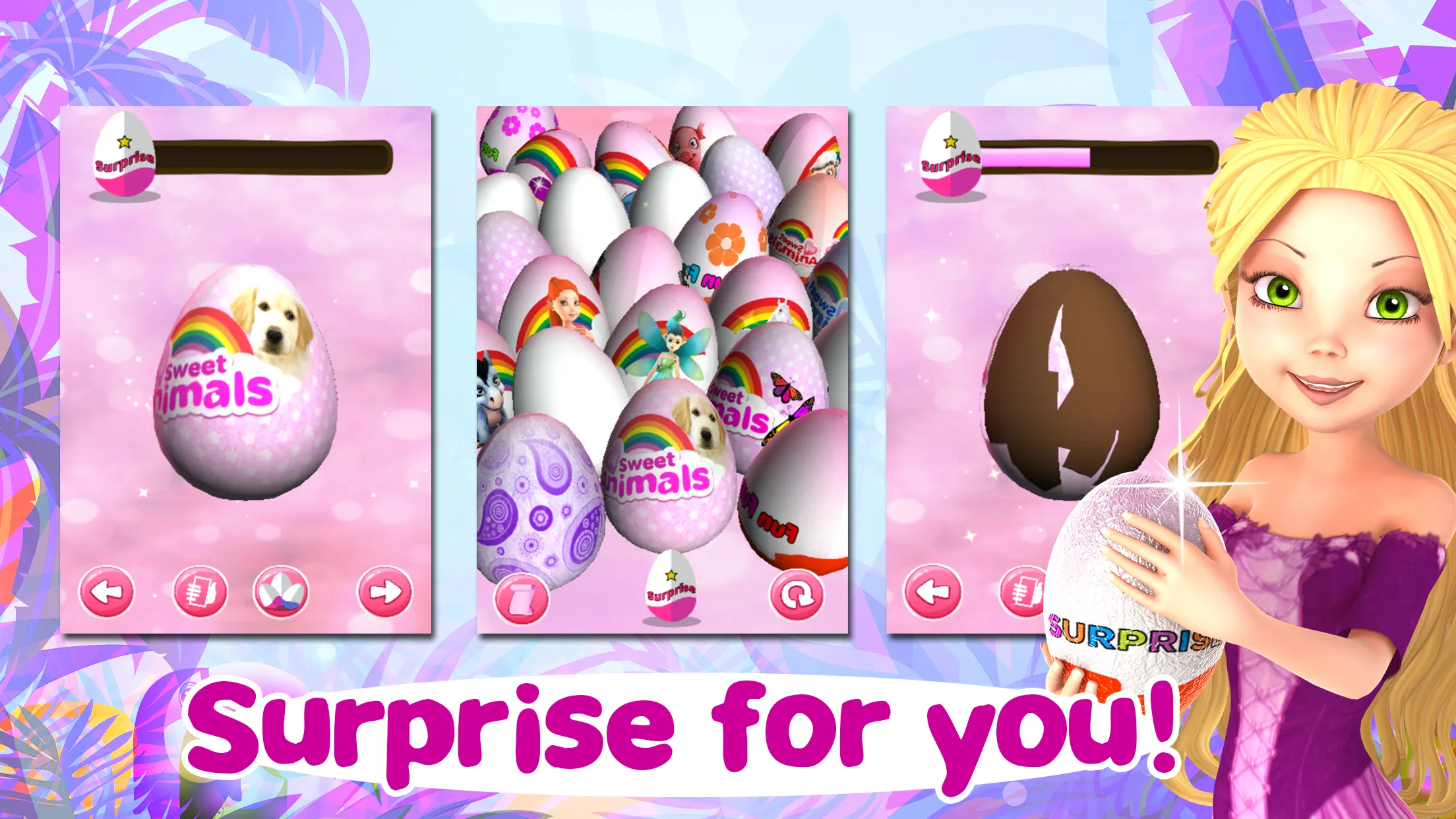 Princess Unicorn Surprise Eggs | Indus Appstore | Screenshot