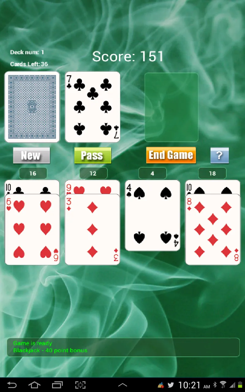 21 Solitaire Game | Indus Appstore | Screenshot