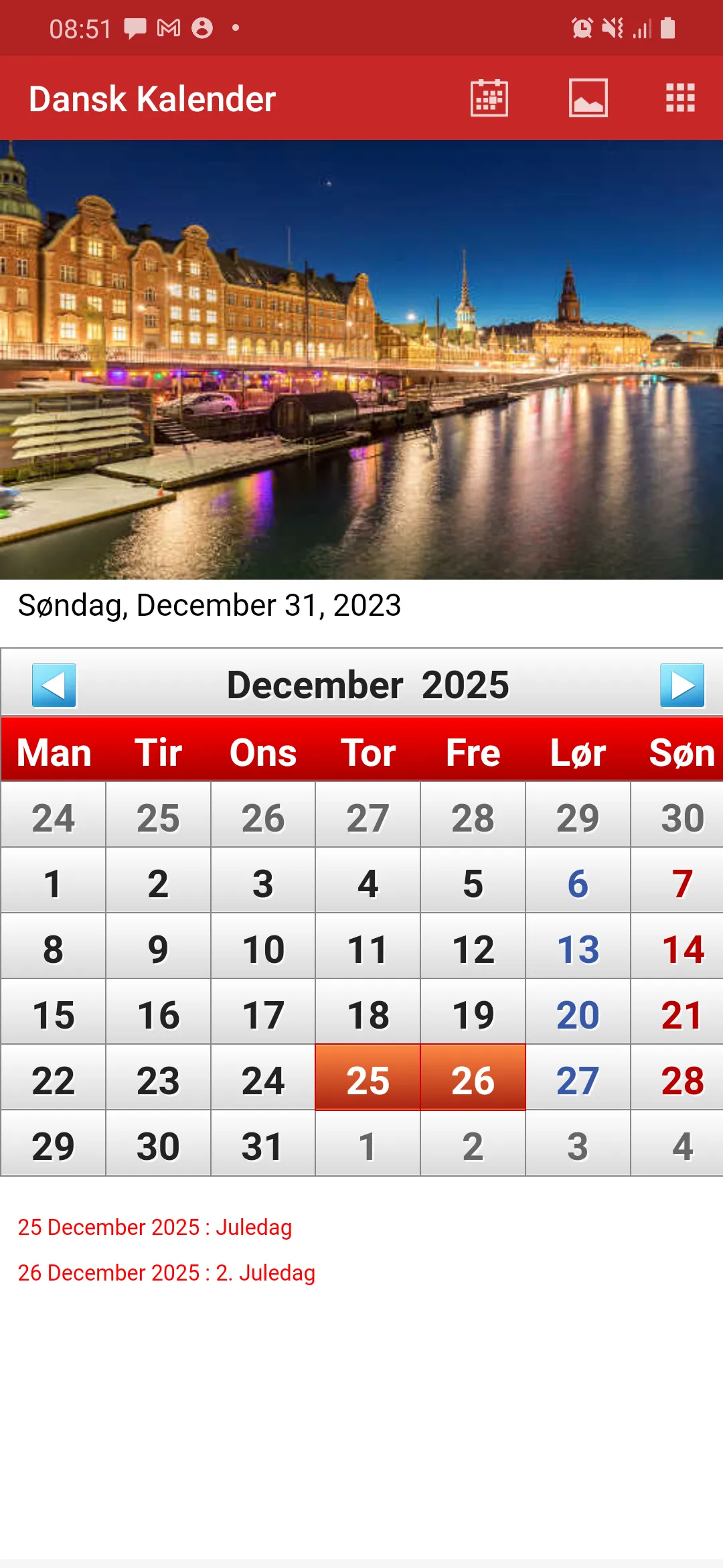 Dansk Kalender 2024 | Indus Appstore | Screenshot