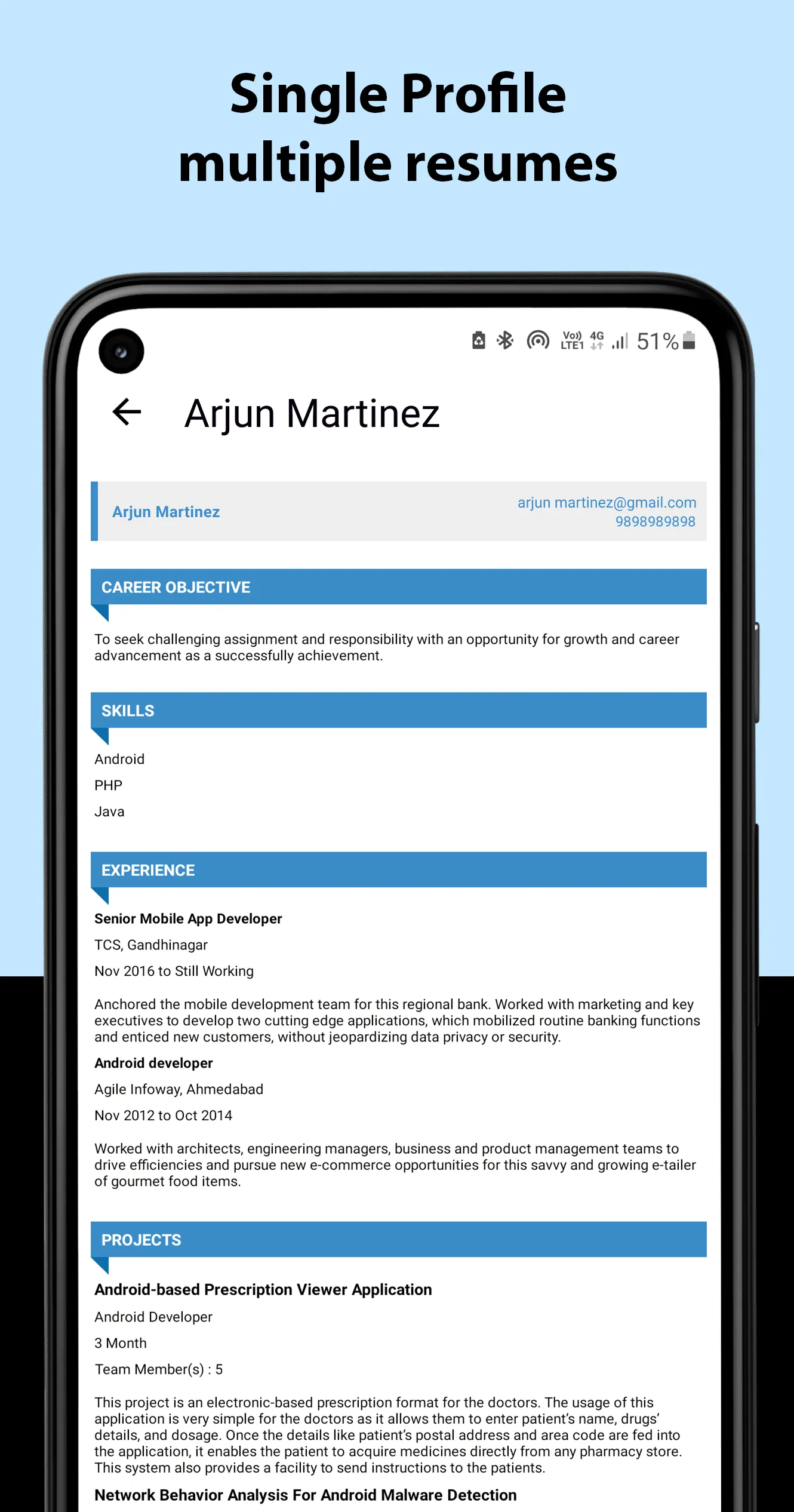 Resume Builder - CV Maker | Indus Appstore | Screenshot