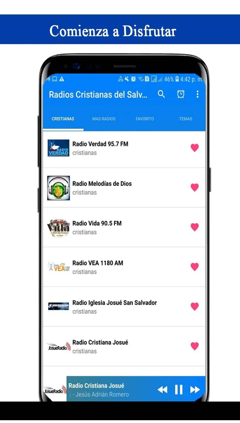 Radios Cristianas del Salvador | Indus Appstore | Screenshot