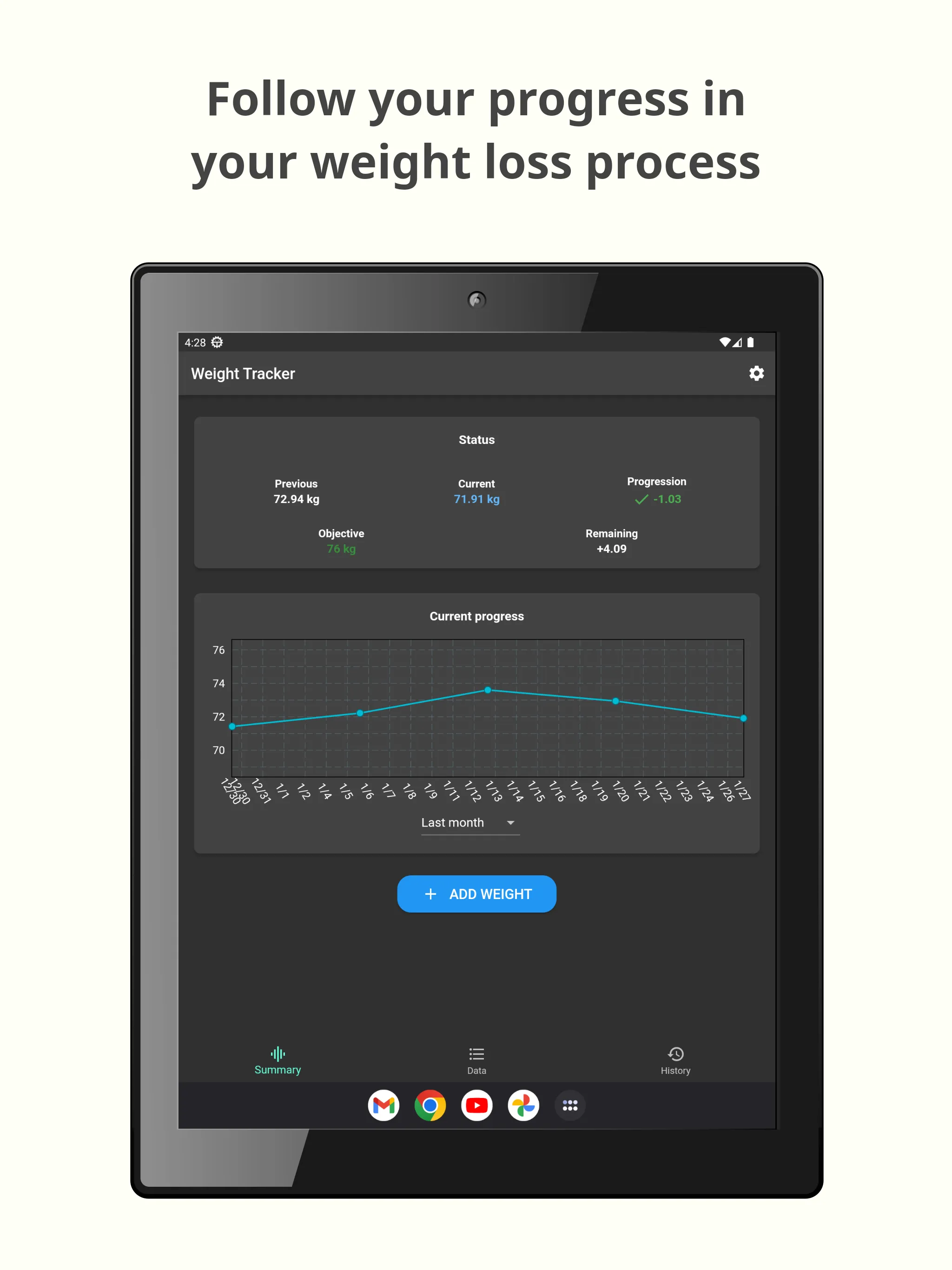 Weight Tracker & BMI Tracker | Indus Appstore | Screenshot