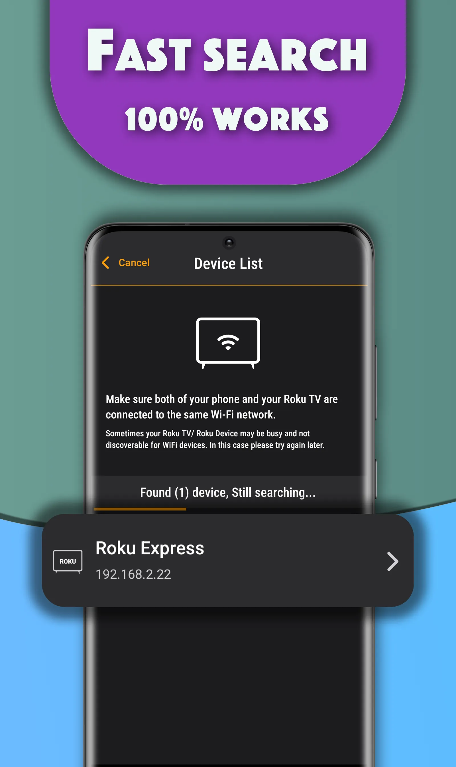 Remote for Roku TVs (WiFi) | Indus Appstore | Screenshot