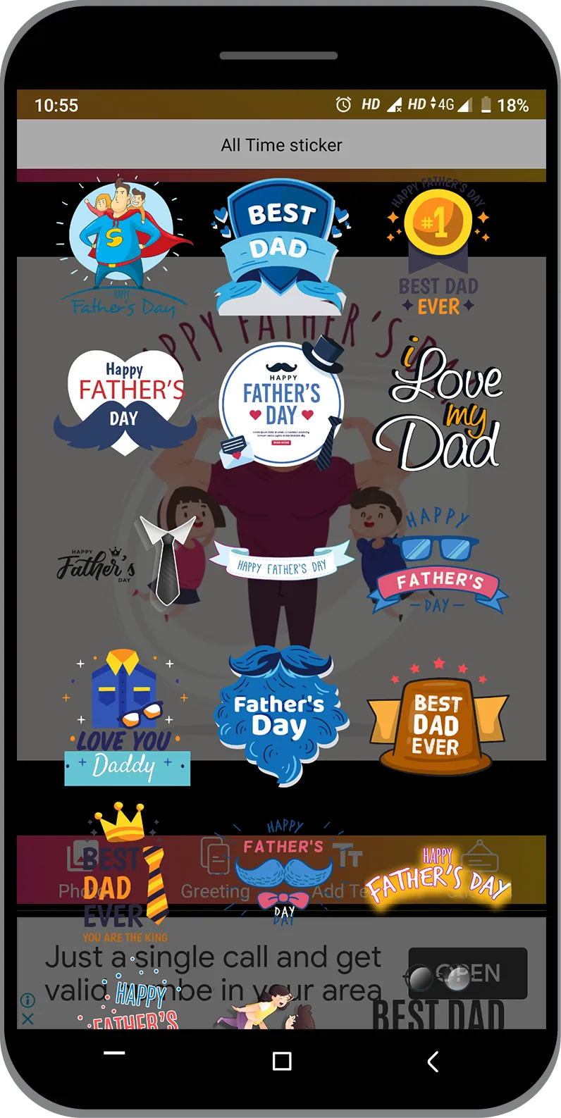 Father day - sticker, image | Indus Appstore | Screenshot