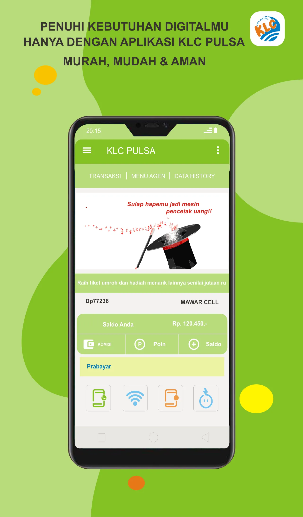 KLC PULSA - Aplikasi Agen Puls | Indus Appstore | Screenshot