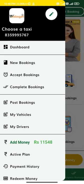 Choose A Taxi Partner | Indus Appstore | Screenshot