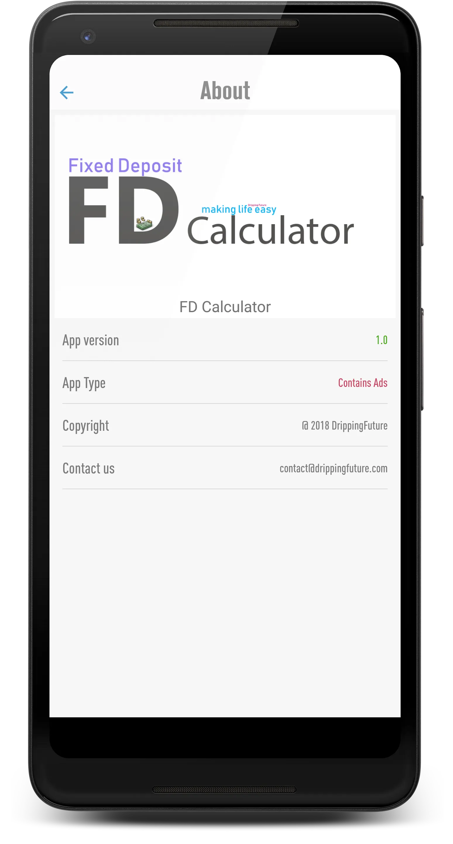 FD Deposit Calculator | Indus Appstore | Screenshot