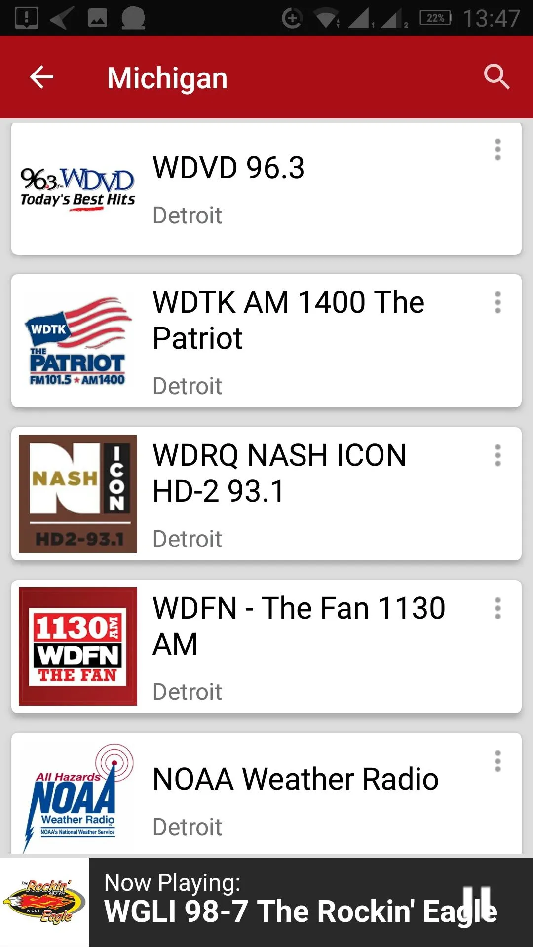 Michigan Radio Stations - USA | Indus Appstore | Screenshot