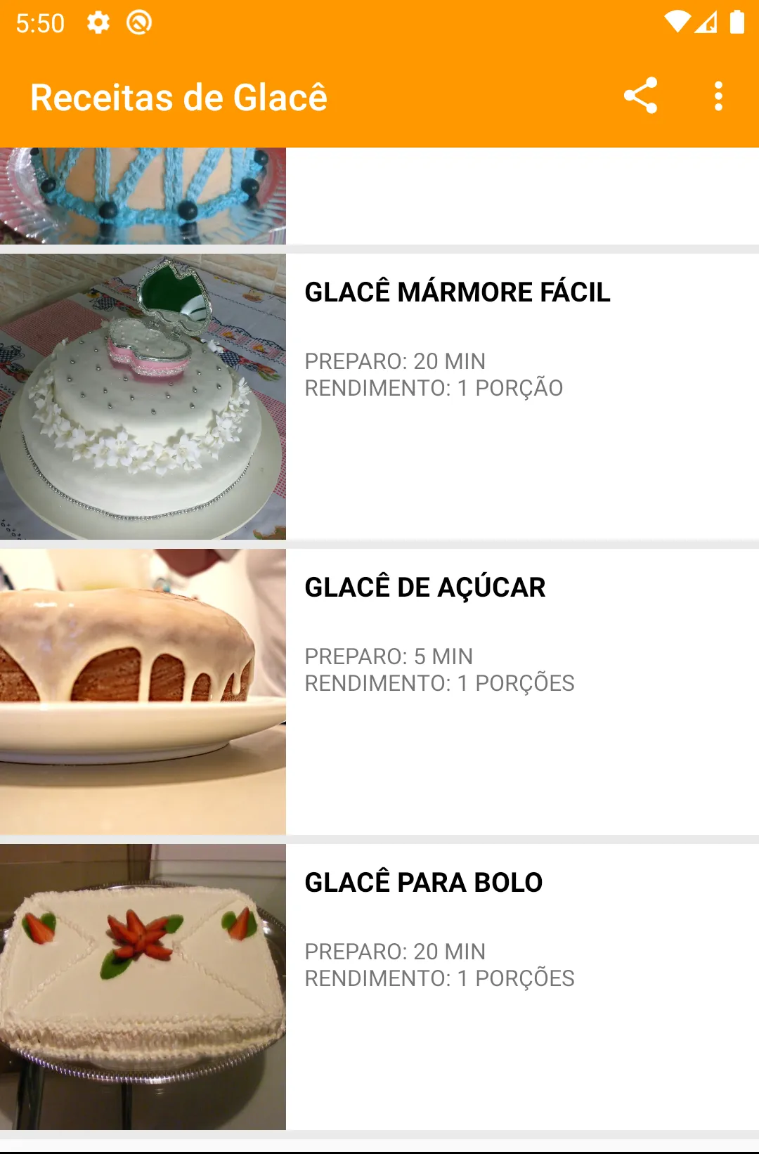 Receitas de Glacê | Indus Appstore | Screenshot