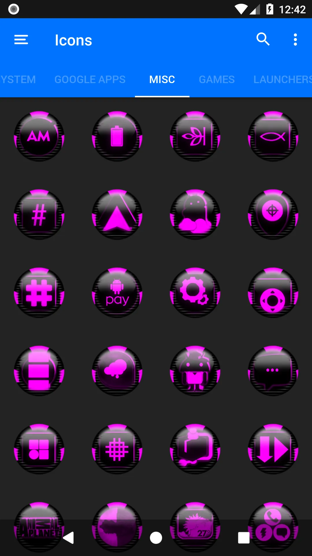 Pink Icon Pack Style 6 | Indus Appstore | Screenshot