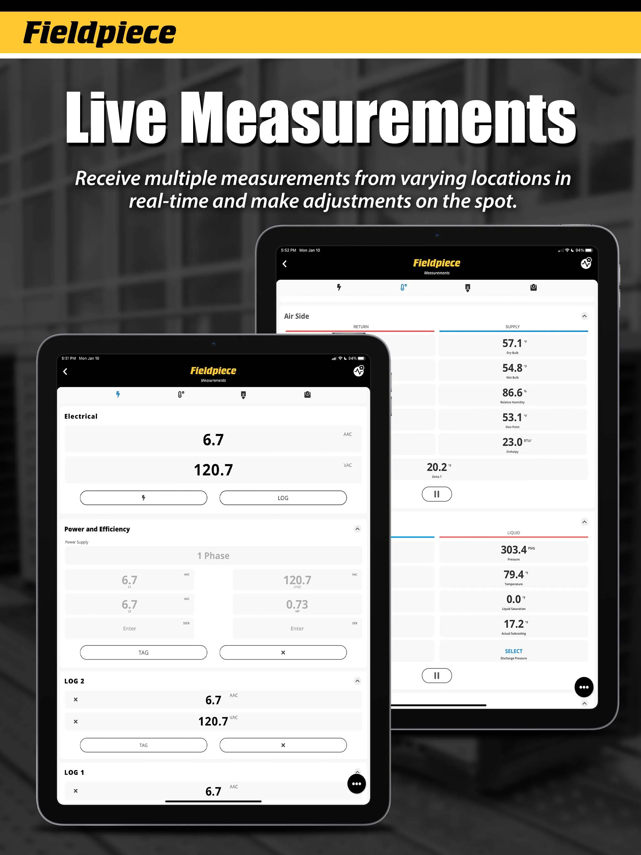 Fieldpiece Job Link | Indus Appstore | Screenshot