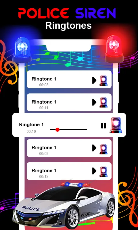Loud Police Siren Sound Real | Indus Appstore | Screenshot