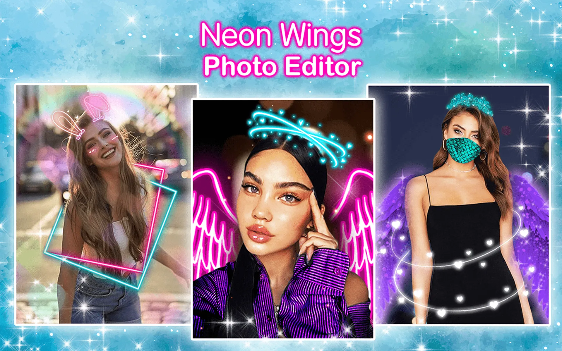 Neon Wings Photo Editor | Indus Appstore | Screenshot