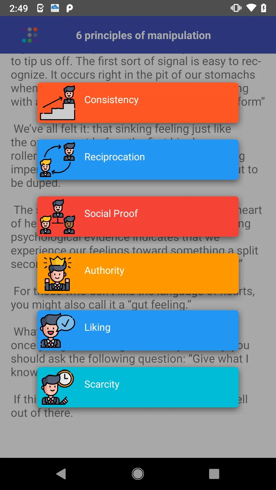 6 Principles of Manipulation | Indus Appstore | Screenshot