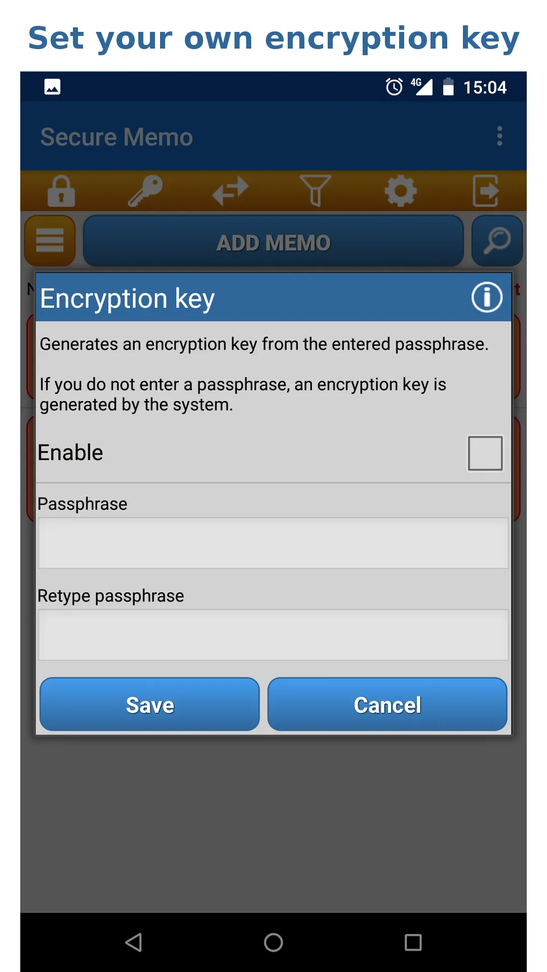 Secure Memo - Encrypted notes | Indus Appstore | Screenshot