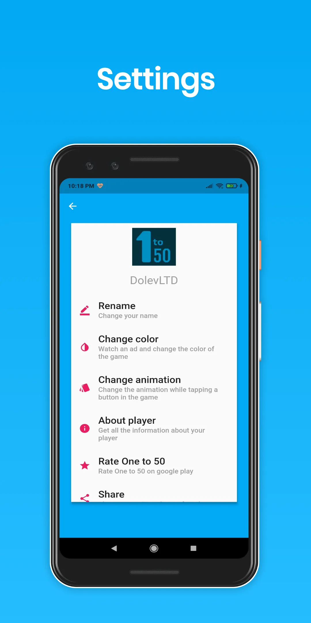 One to 50 | Indus Appstore | Screenshot