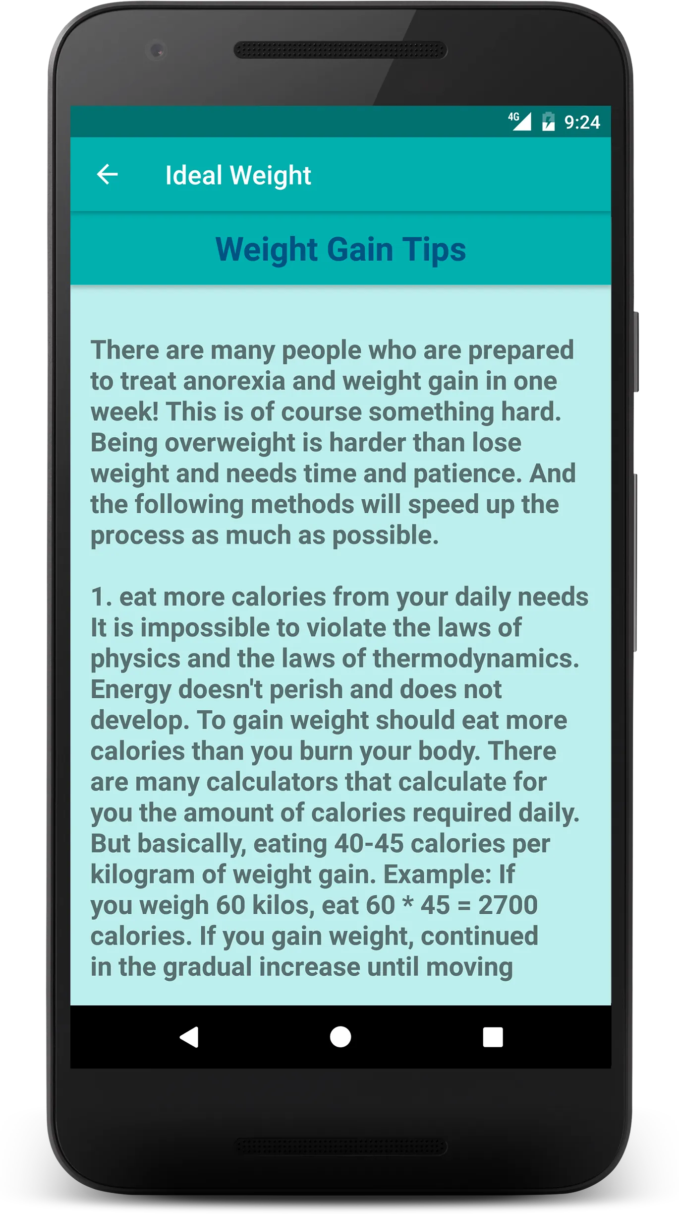 Ideal Weight - BMI Calculator | Indus Appstore | Screenshot