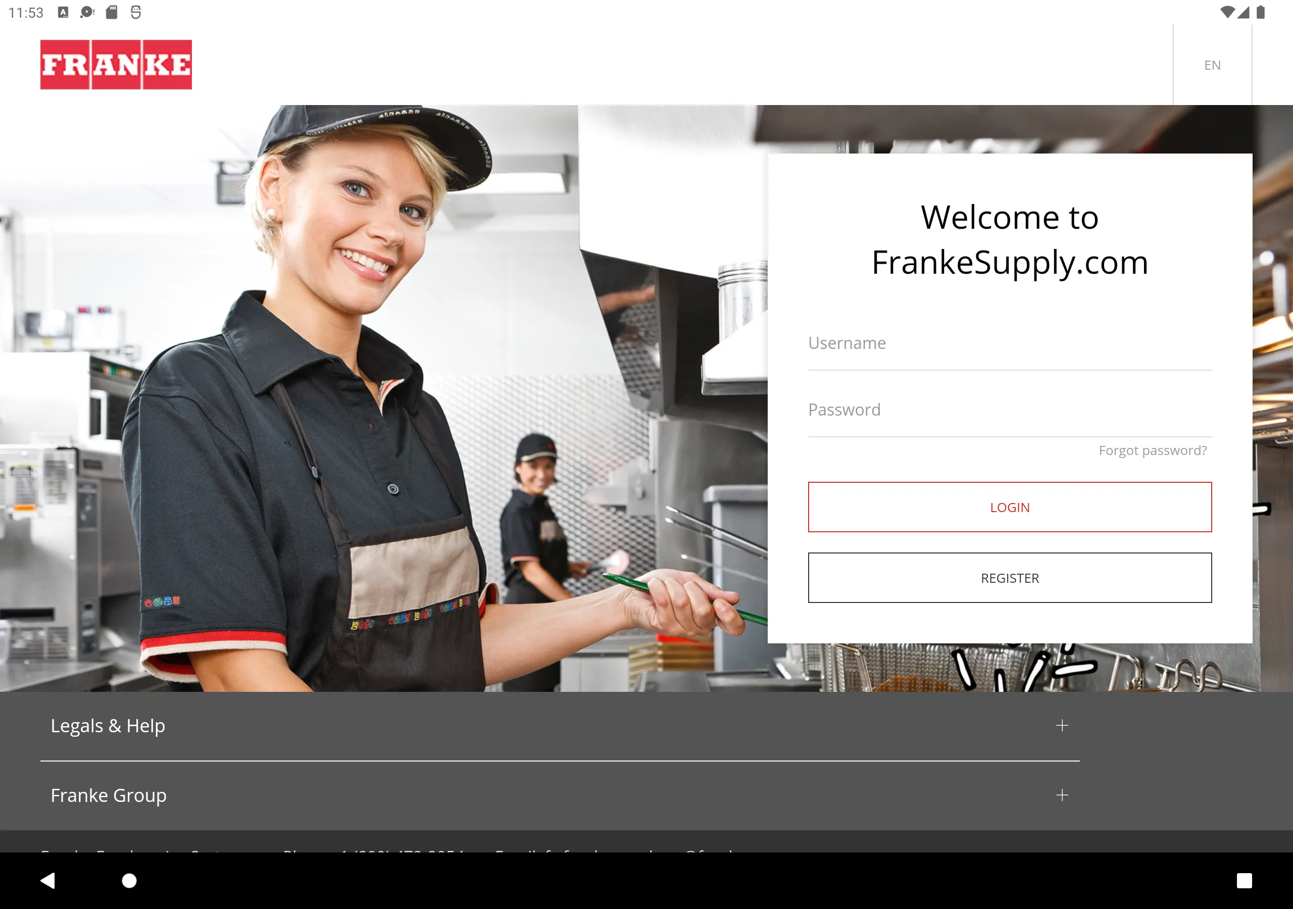 Franke Foodservice | Indus Appstore | Screenshot