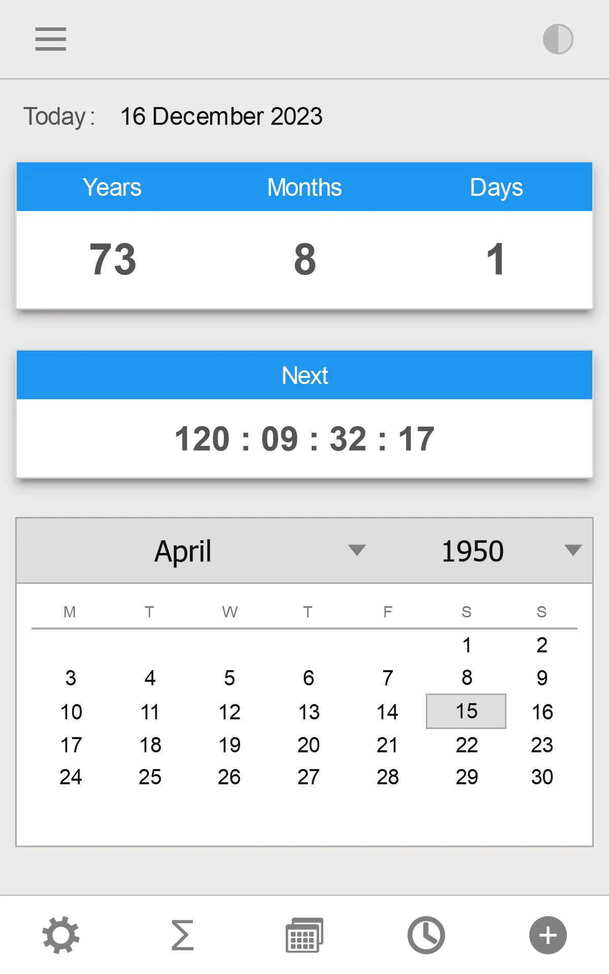 Age Calculator: Date of Birth | Indus Appstore | Screenshot