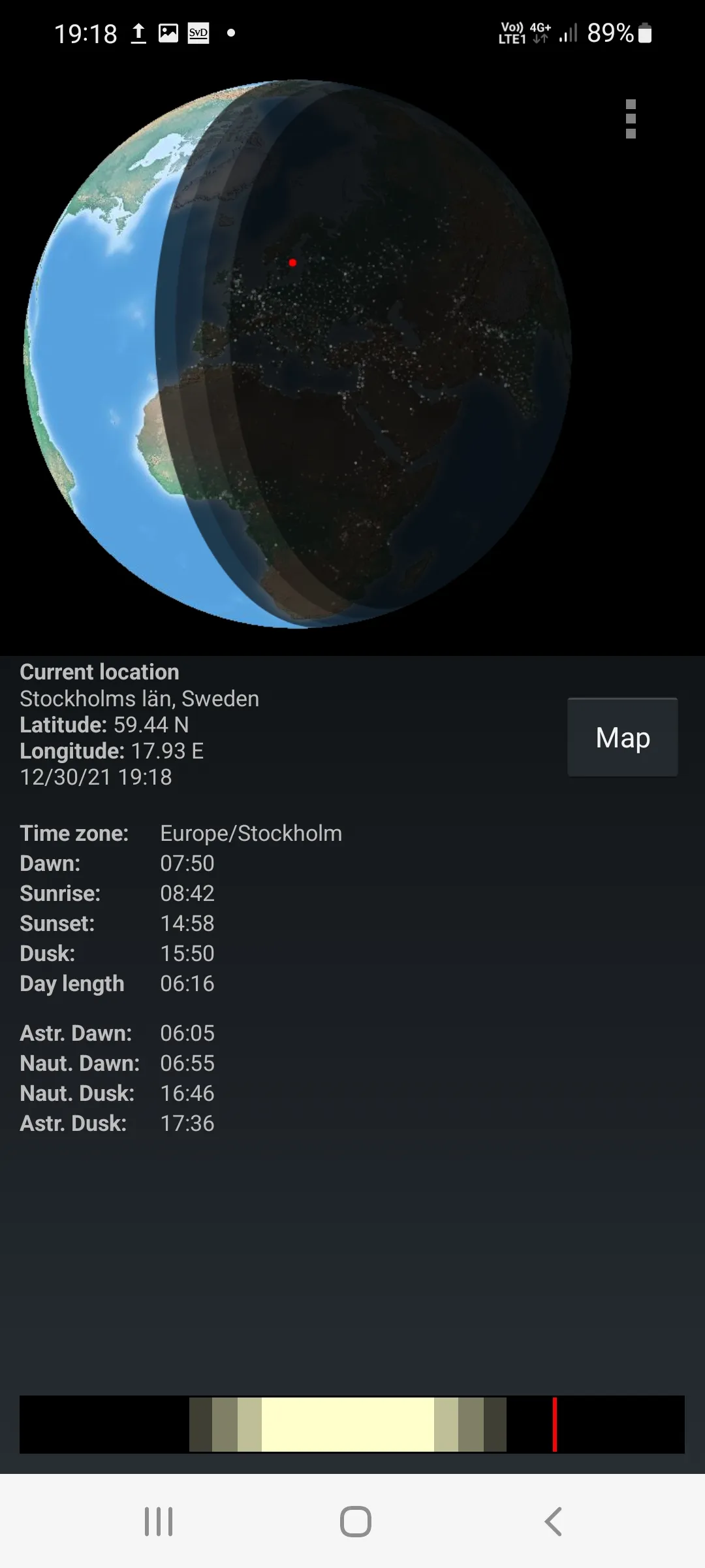 Worldshade - day & night map | Indus Appstore | Screenshot