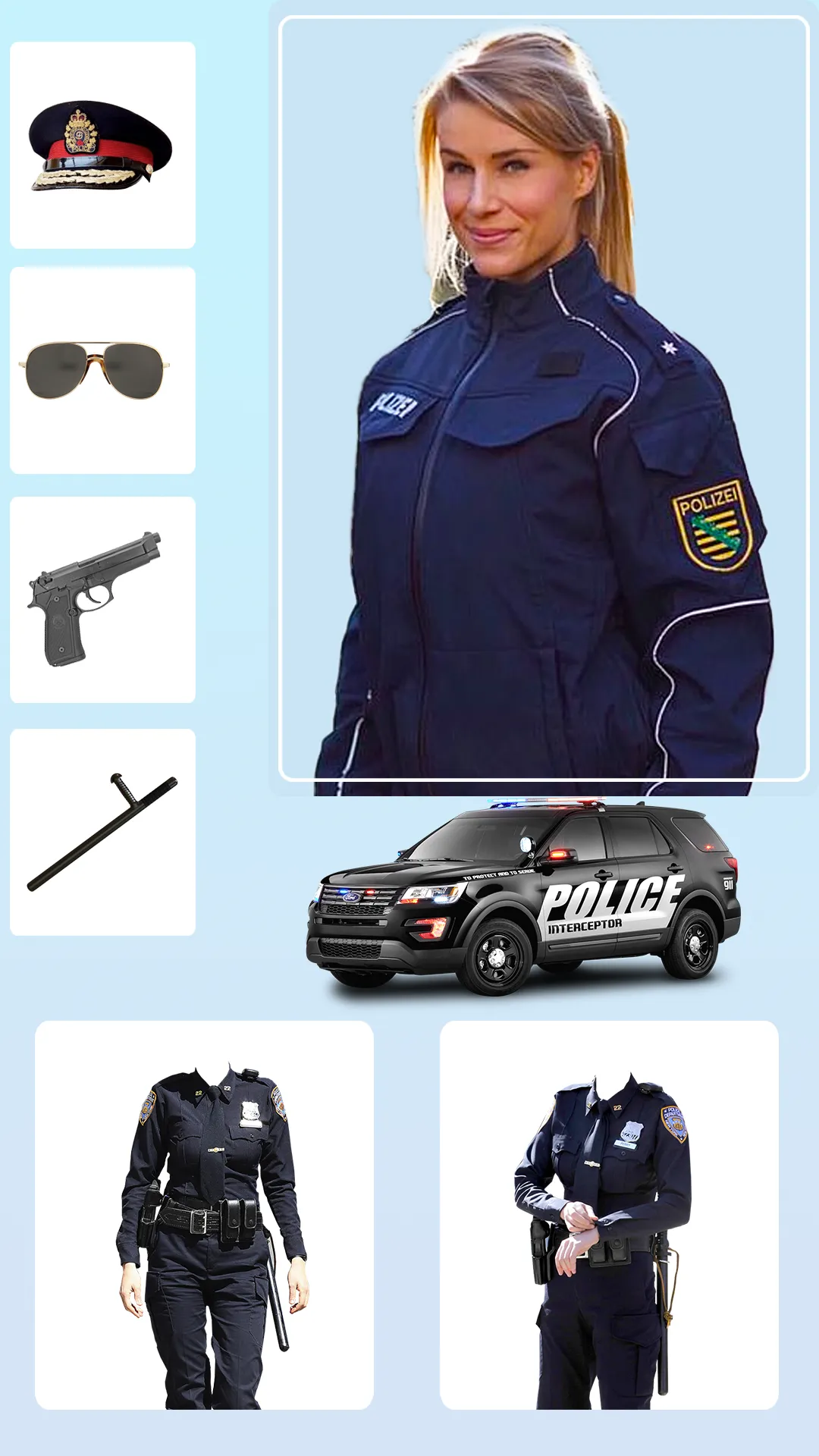 Women Police Suit Photo Editor | Indus Appstore | Screenshot