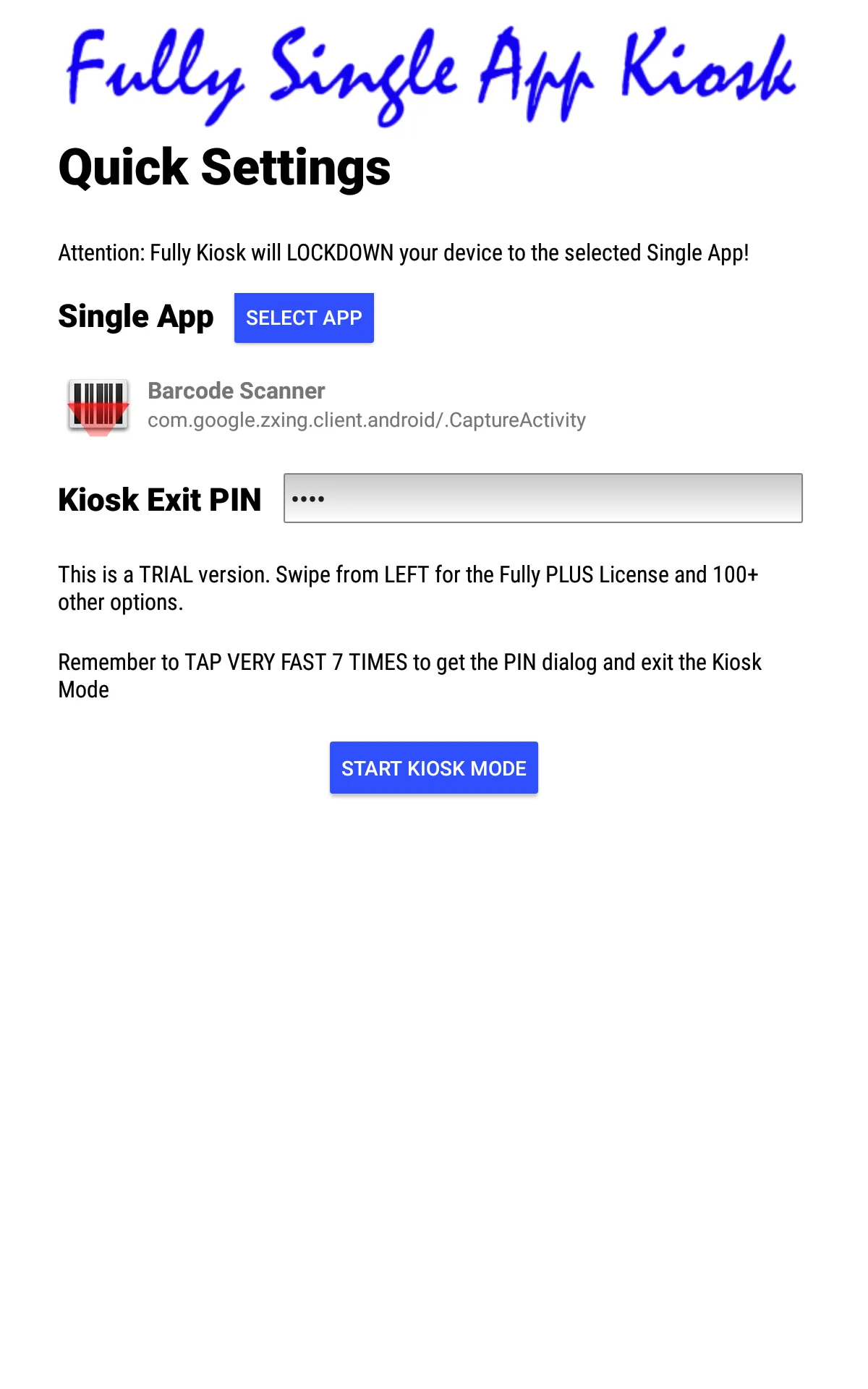 Fully Single App Kiosk | Indus Appstore | Screenshot